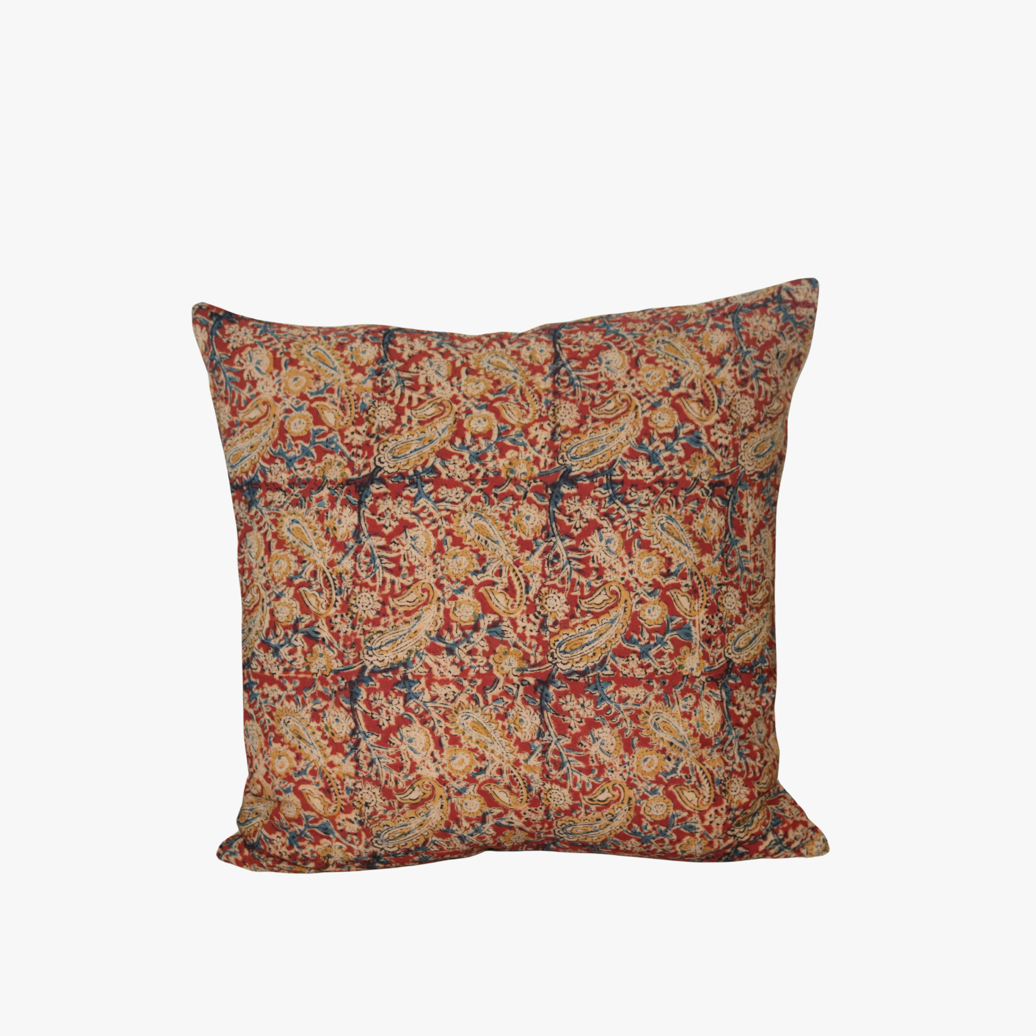 Marigold Kalamkari Pillow