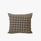 Tan and Black Gingham Pillow