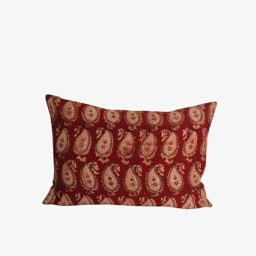 Noel Kalamkari Pillow Cover