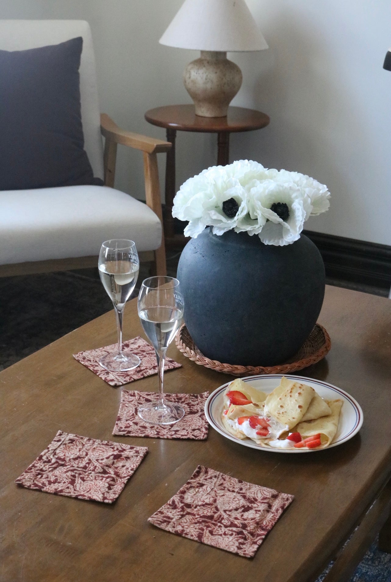 Mal Kalamkari Coctail Napkins (Set of 4)