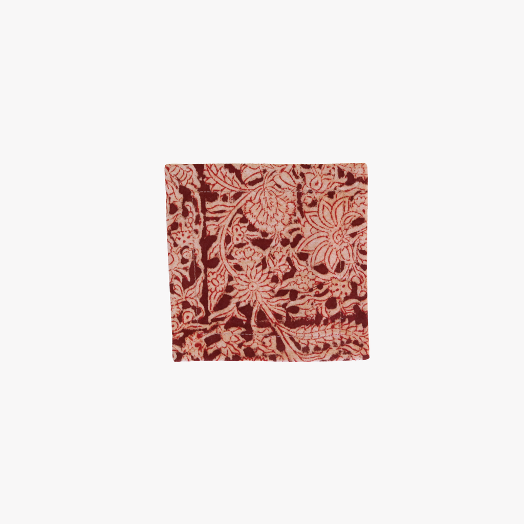 Mal Kalamkari Coctail Napkins (Set of 4)