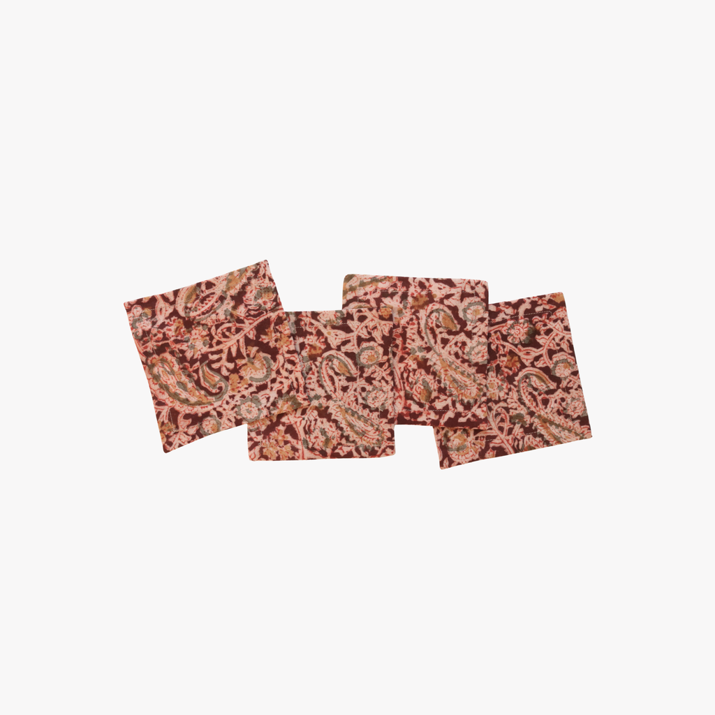 Tara Kalamkari Cocktail Napkins (Set of 4)