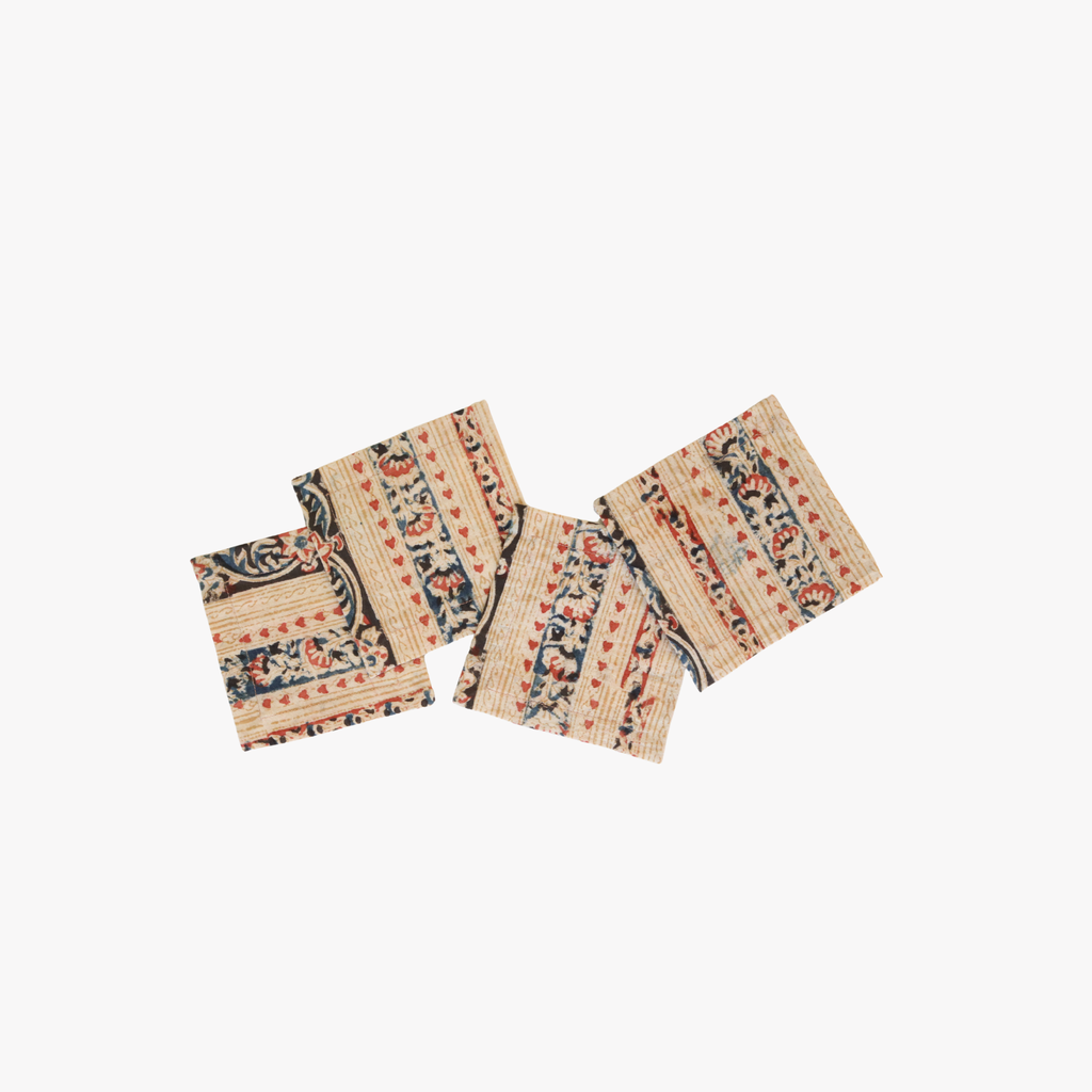 Meera Kalamkari Cocktail Napkins (Set of 4)