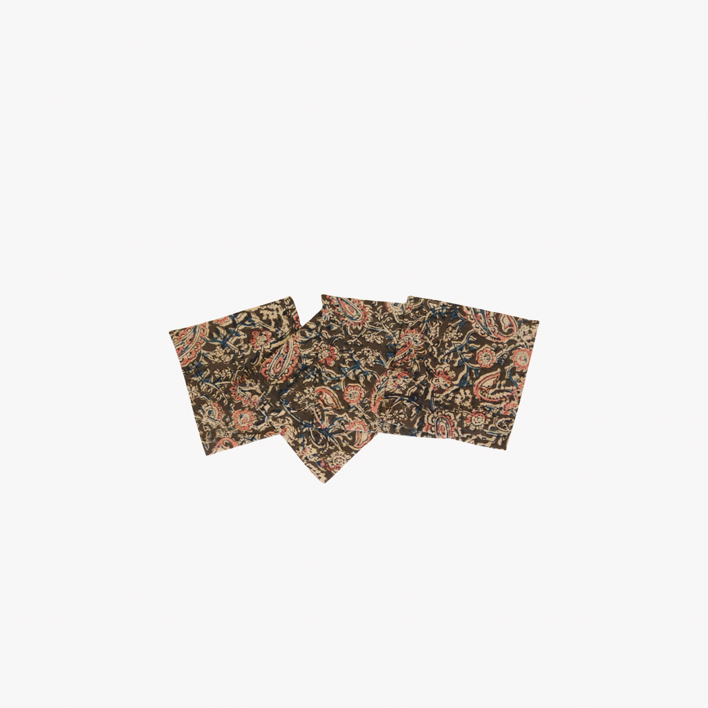 Andra Kalamkari Cocktail Napkins (Set of 4)