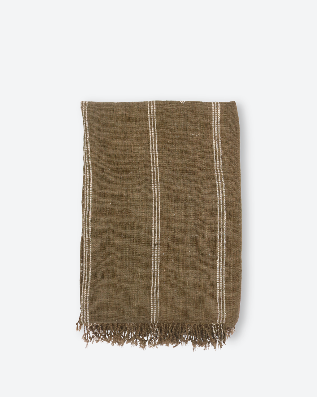 Chestnut Olive Wool Throw