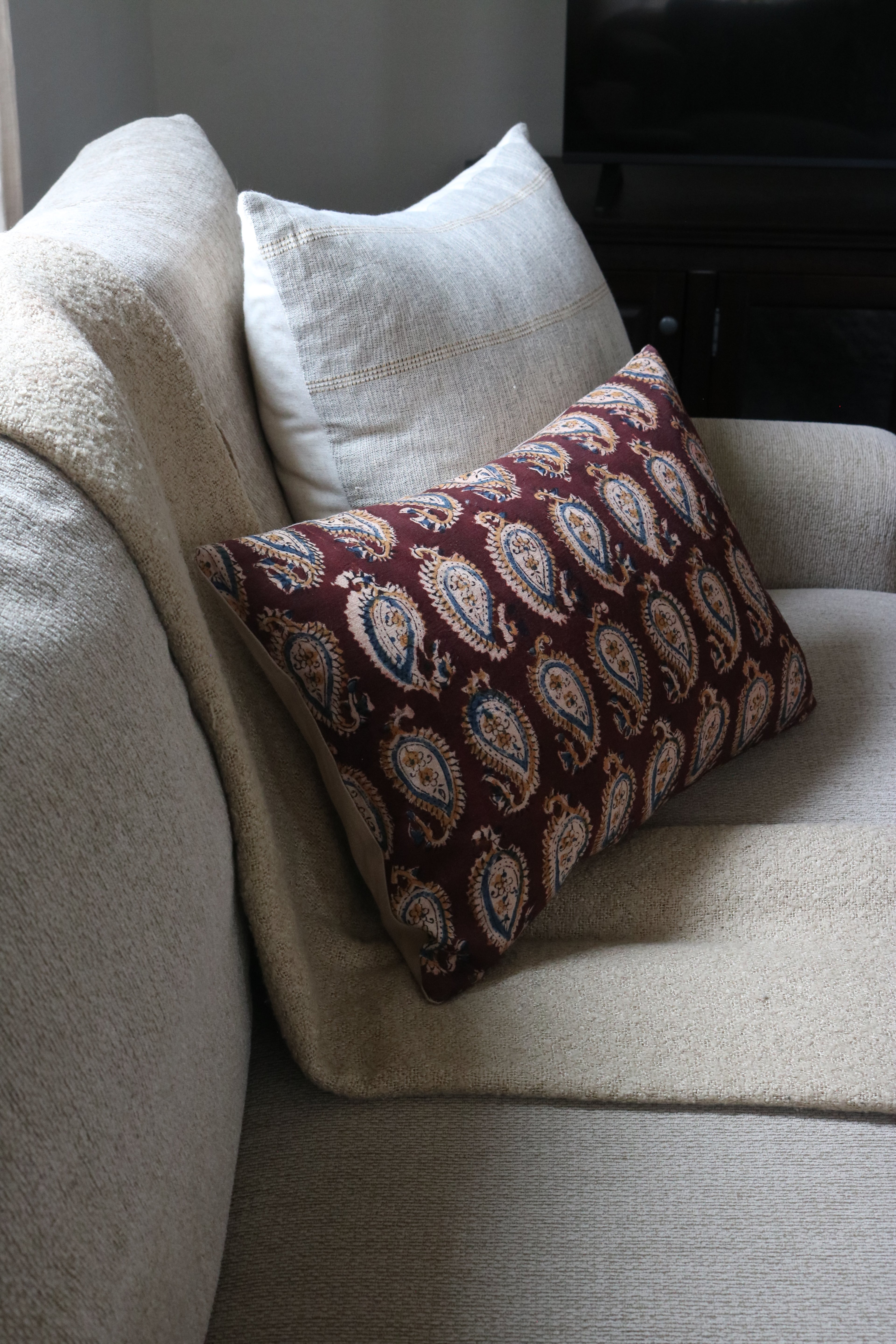 Rani Block Print Pillow Cover