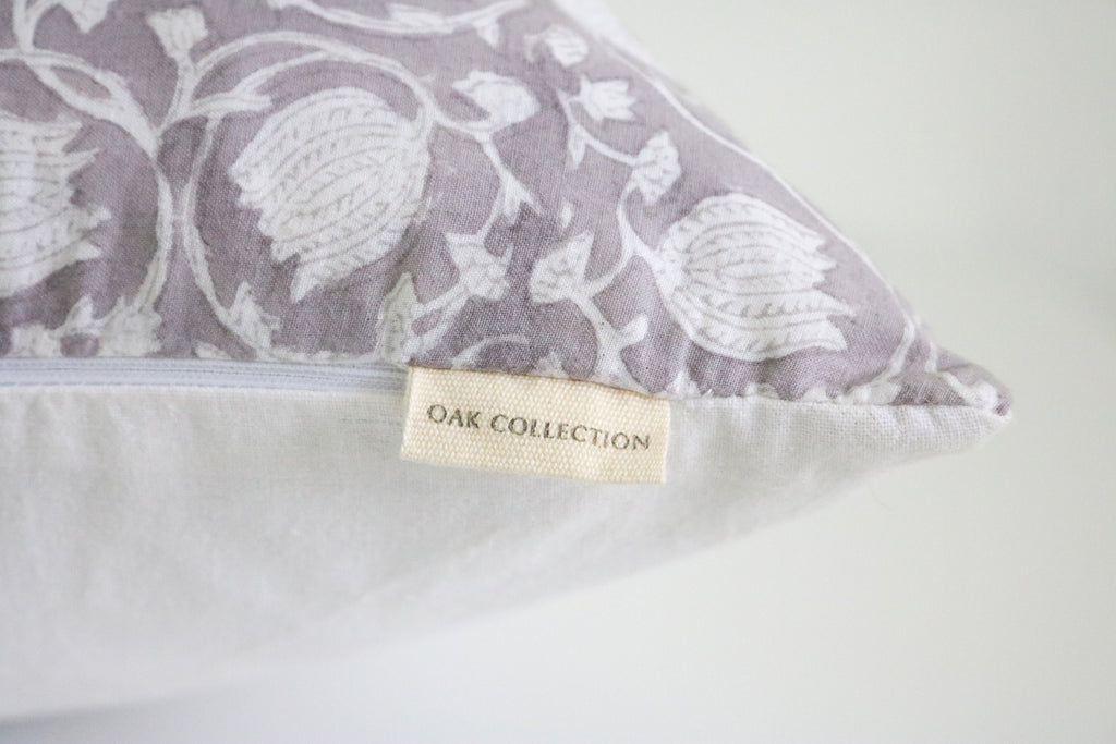 Pearly Block Print Pillow Cover